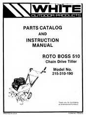 White Roto Boss 510 Instruction Manual