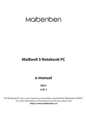 Maibenben S431 E-Manual