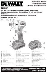 DeWalt XR LI-ION DCF887D2 Instruction Manual