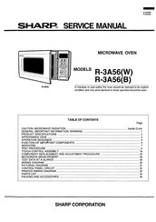 Sharp R-3A56(B) Service Manual