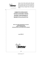 Bimar SP815 Instruction Booklet