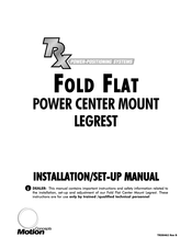 Motion Concepts TRX Fold Flat Center Mount Legrest Installation Setup Manual