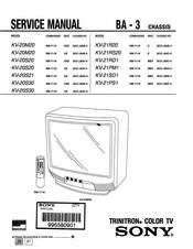 Sony Trinitron KV-21PS1 Service Manual