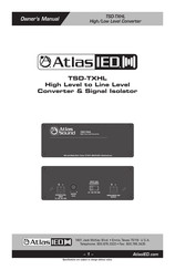 AtlasIED TSD-TXHL Owner's Manual