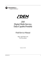 Motorola iDEN i265 Field Service Manual