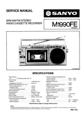 Sanyo M1990FE Service Manual