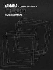 Yamaha CE25 Owner's Manual