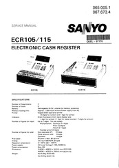 Sanyo ECR105 Service Manual