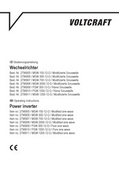 VOLTCRAFT MSW 150-12-G Operating Instructions Manual