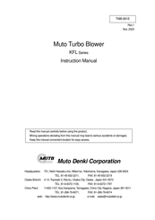 Muto Denki KFL-25P Instruction Manual