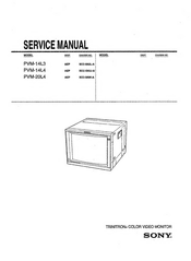 Sony TRINITRON PVM-14L3 Service Manual