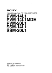 Sony SSM-20L1 Service Manual