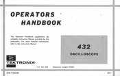Tektronix 432 Operator's Handbook Manual