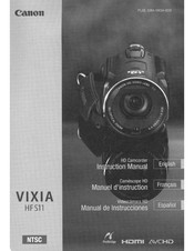 Canon VIXIA HF S11 Instruction Manual