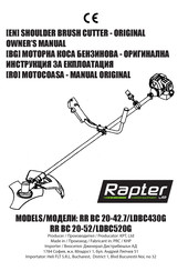 GD Rapter RR BC 20-42.7 Original Owner's Manual