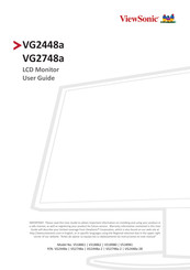 ViewSonic VG2748a User Manual