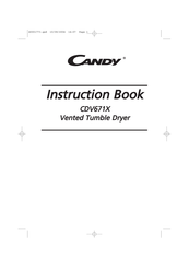 Candy CDV671X Instruction Book