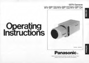 Panasonic WVBP130 - B/W CCTV CAMERA Operating Instructions Manual