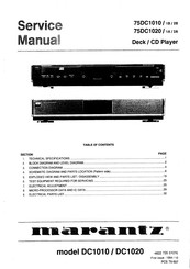Marantz DC1020 Service Manual