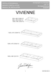 Jacob Delafon VIVIENNE EXBL112 Installation Manual