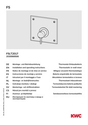 Franke F5LT2017 Installation And Operating Instructions Manual