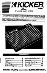 Kicker 40ss Manual