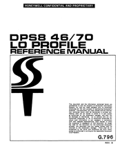 Honeywell DPS8 70 LO PROFILE Reference Manual