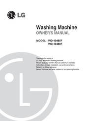 LG WD-10480F Owner's Manual