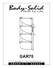 Body Solid GAR75 Assembly Instructions & Owner's Manual