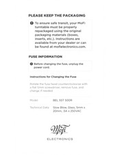 Mofi BEL SST S00R Manual