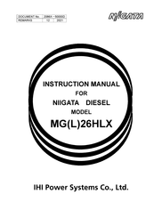 IHI NIIGATA MG(L)26HLX Instruction Manual