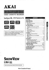 Akai SHOWVIEW VS-G445EDG Manual