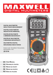 Maxwell Digital Multimeters MX 25 314 User Manual