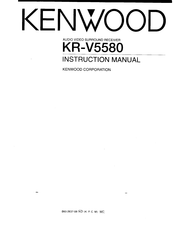 Kenwood KR-V5580 Instruction Manual