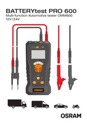 Osram BATTERYtest PRO 600 Manual