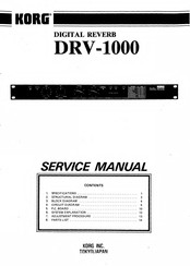 Korg DRV-1000 Service Manual