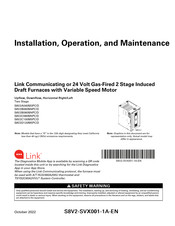 Trane S8V2D120M5PD Installation, Operation And Maintenance Manual