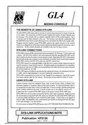 ALLEN & HEATH GL 4 User Manual