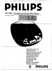 Philips AZ 7460 Instructions For Use Manual