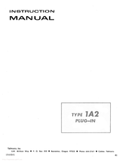 Tektronix 1A2 Instruction Manual