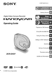Sony Handycam DCR-DVD7 Operating Manual