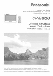 Panasonic CY-VM5800U Operating Instructions Manual