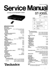 Technics ST-X302L Service Manual