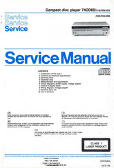 Marantz 74CD60-02B Service Manual
