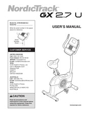 ICON Health & Fitness NordicTrack GX 2.7 U User Manual