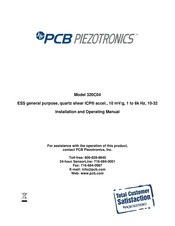 PCB Piezotronics ICP 320C04 Installation And Operating Manual