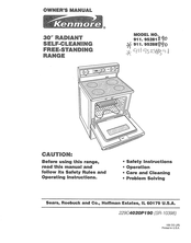 Kenmore 911.95288891 Owner's Manual