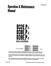 Komatsu D38E-1 Operation & Maintenance Manual