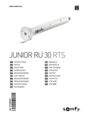 SOMFY Junior RU 30 RTS Instructions Manual