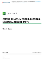 Lexmark MC3426i User Manual